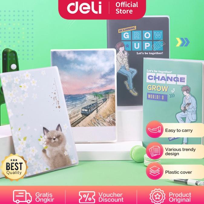 

Deli Notebook A5 72 Lembar dengan pinggiran plastik T3272