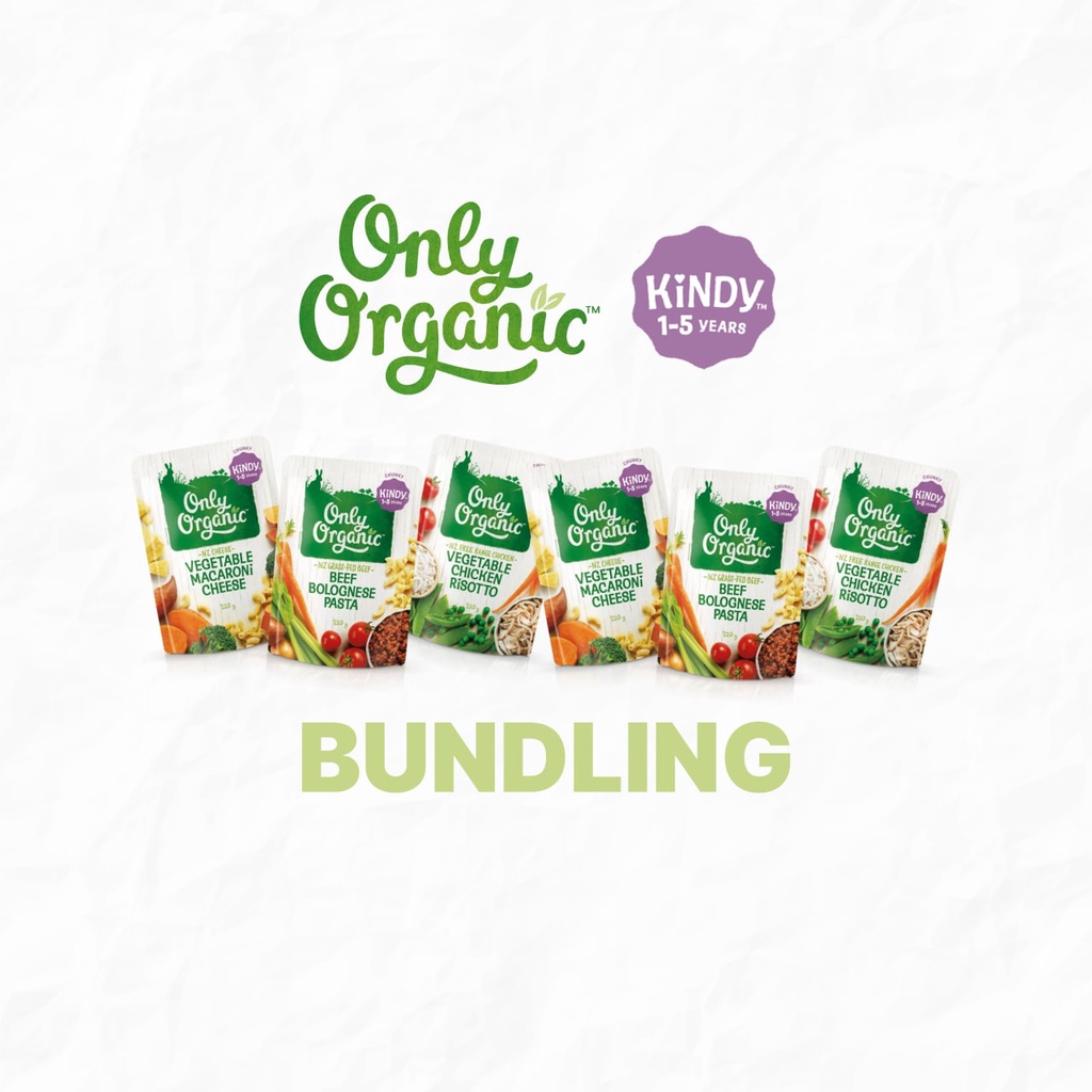 Bundling Only Organic Kindy 1 - 5 Years Old (6 Pcs)