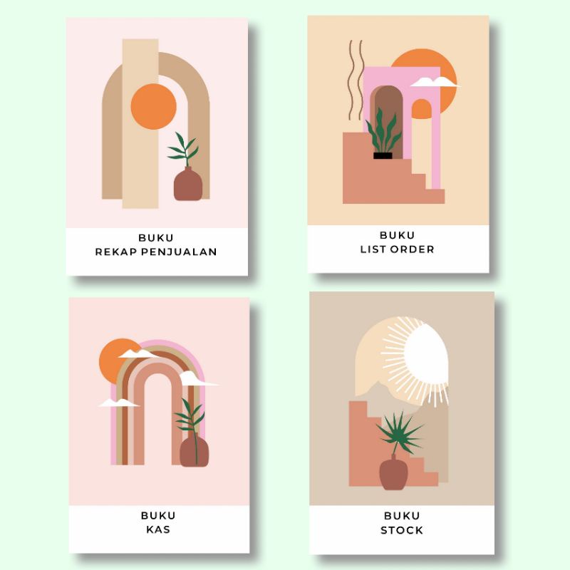 

PAKET BUKU ONLINE SHOP. BUKU PEMBUKUAN, BUKU STOK, BUKU LIST ORDER, BUKU REKAP PENJUALAN. (aestetic)