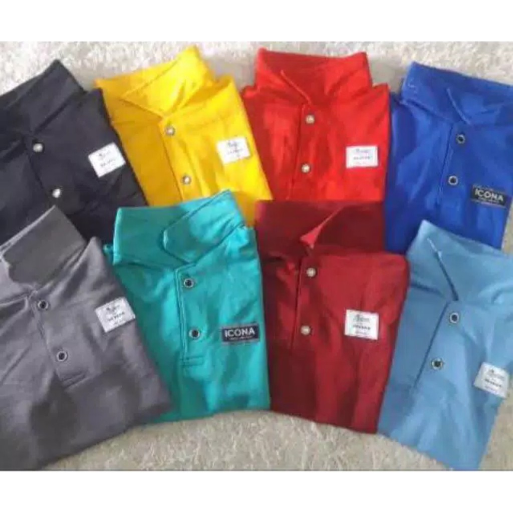 (Pilih Warna) Kaos kerah anak 1-10 th model Polo Lacoste