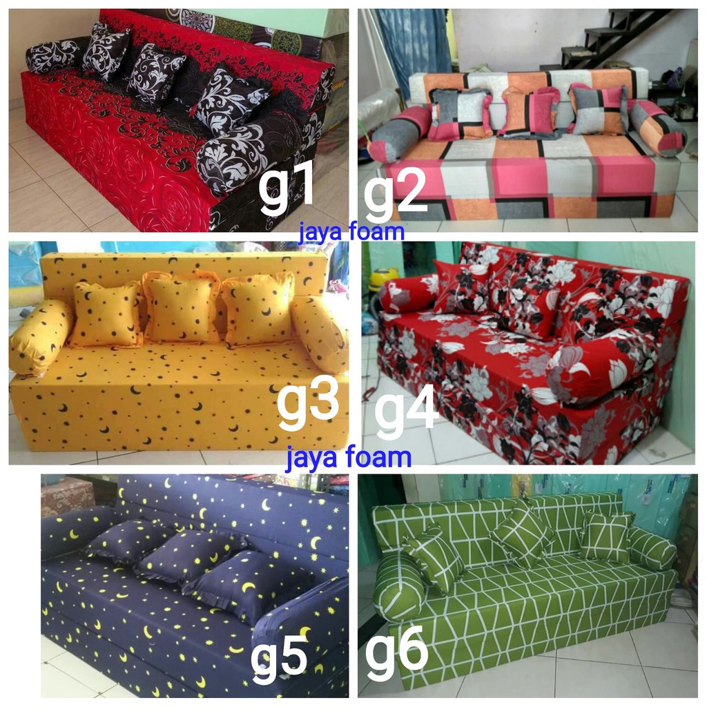 sofa bed/ sofabed inoac ukuran 200x180x20