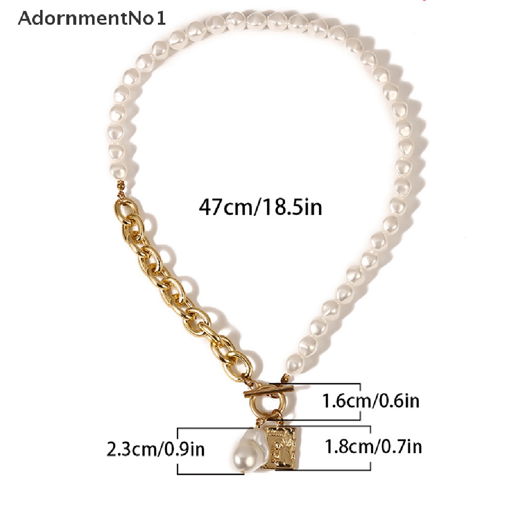 (AdornmentNo1) Kalung Choker Rantai Liontin Mutiara Hollow Out Untuk Wanita