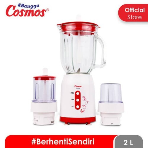 Blender Kaca Cosmos CB 812G Kapasitas 2 Liter 3in1