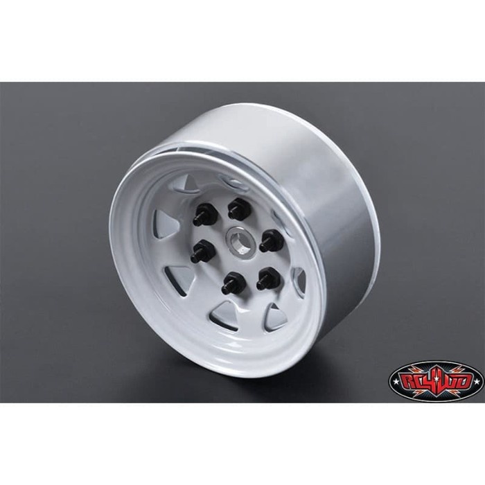 Rc4Wd Stamped Steel 1.55" Stock Beadlock Wheels (White) #Z-W0035