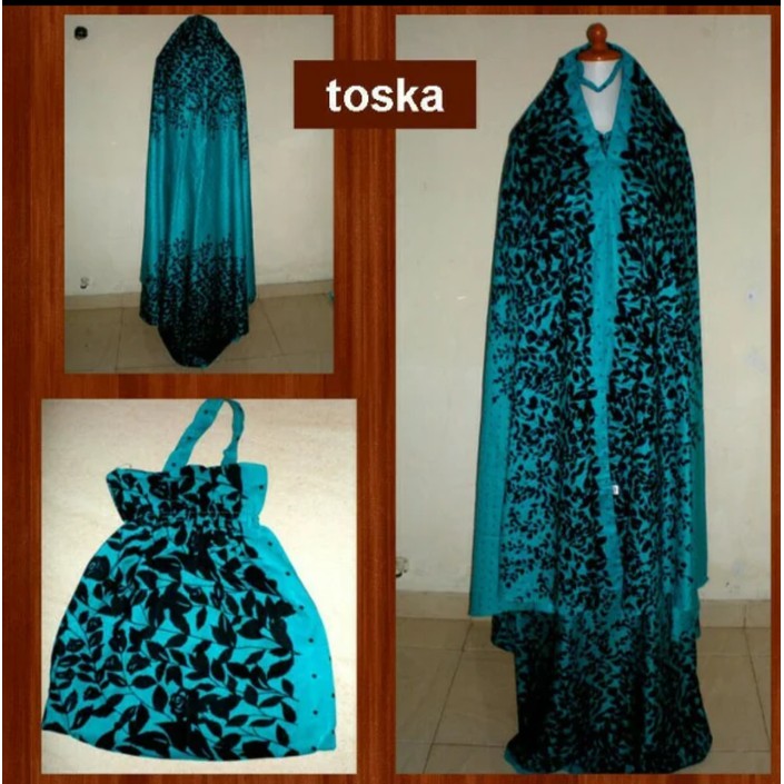 Mukena Import Sholat Cewe Wanita Cewek Muslim Mukena Dewasa Sutr OQ205  Rayon Bali Daun
