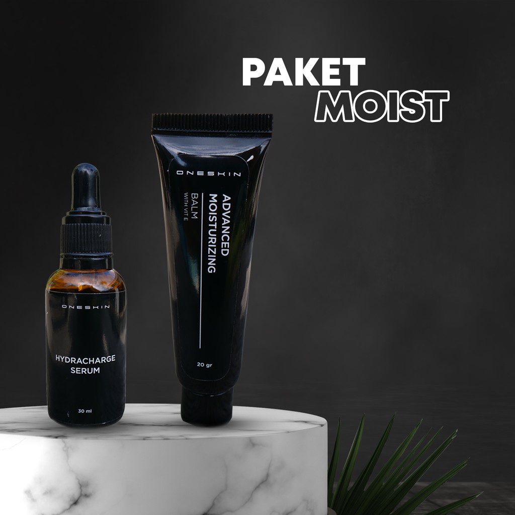 Oneskin Paket Moist – Melembabkan, Menghaluskan Menutrisi Kulit Wajah Pria