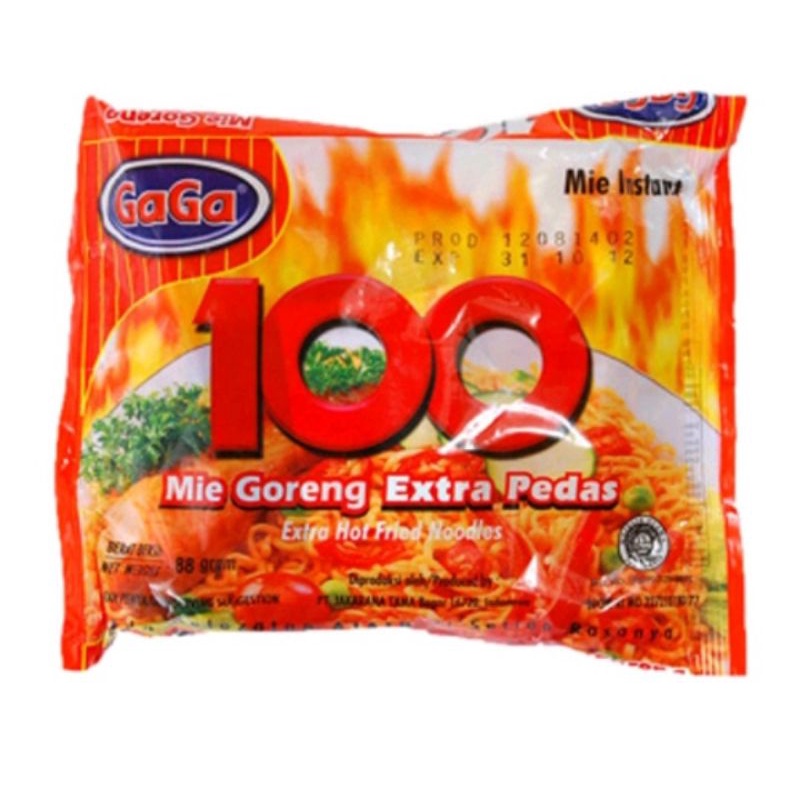 

Mie Gaga 100 Extra Pedas 88 gram