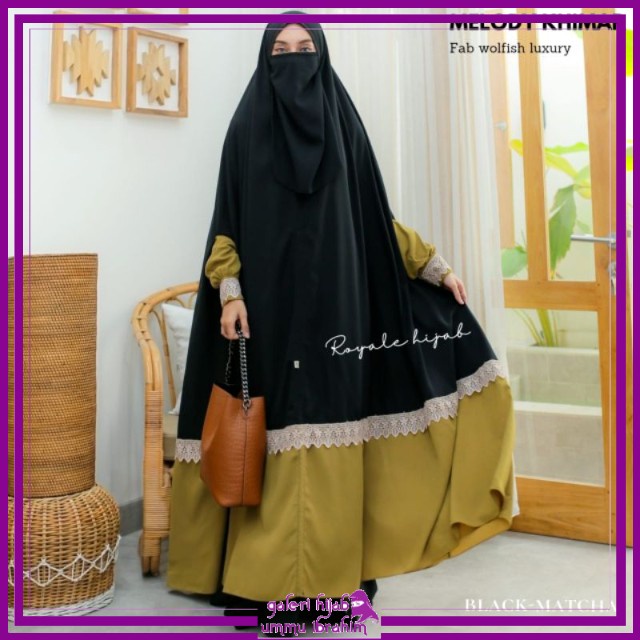 GHUI ~ Ori Royale | Melody Khimar Bahan Wolfish / Khimar Overhead / Khimar Floor / HABIBAH SYAR'I (O