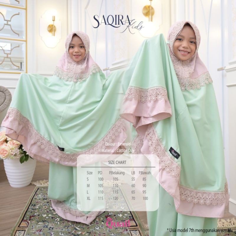 READY MUKENA ANAK SAQIRA QUAIL HIJAB