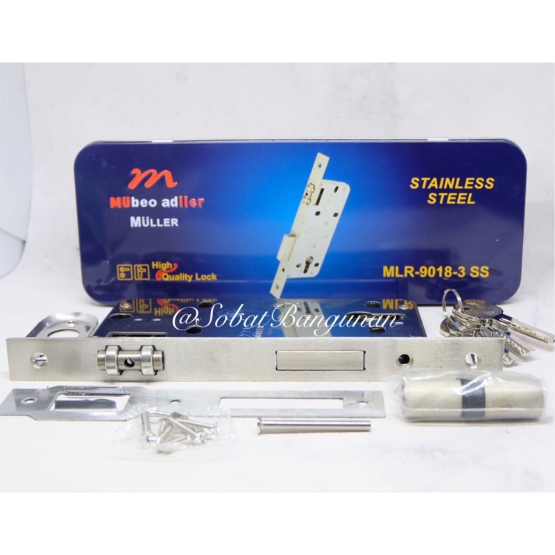 BODY PELOR MULLER MLR 9018-3 SS / KUNCI PINTU KUPU TARUNG
