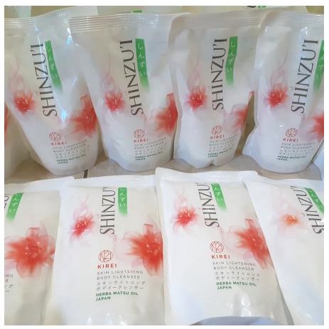 * NCC * Shinzui Sabun Cair Skin Lightening Body Cleanser Body Wash Sinsui With Herba Matsu Oil Pouch Refill