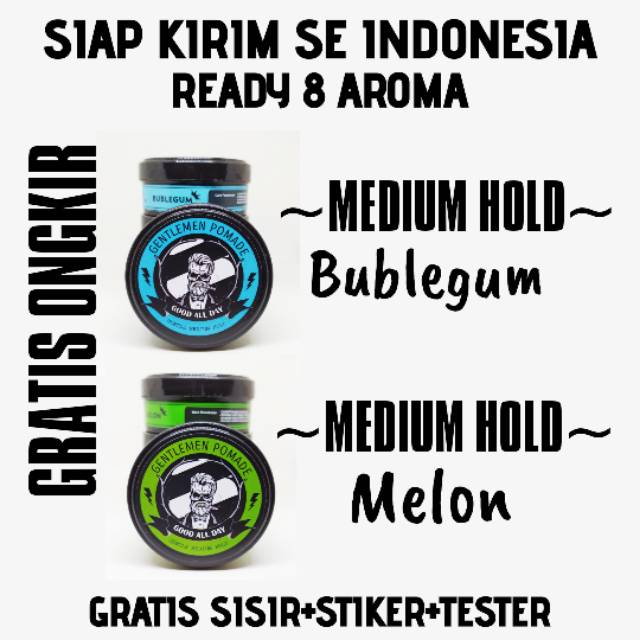POMADE AROMA GENTLEMEN OILBASED HARGA GROSIR TERMURAH TERLARIS BUKAN POMADE WARNA