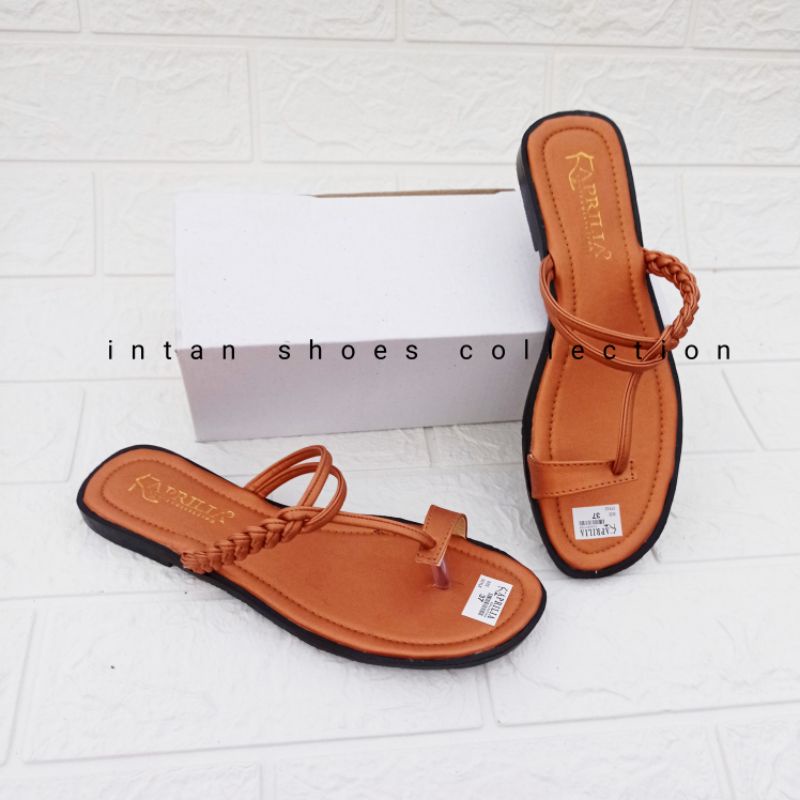 Sandal anyam LS-001/sendal kepang/sandal slip on/sandal teplek/sandal jepit wanita/sandal terbaru