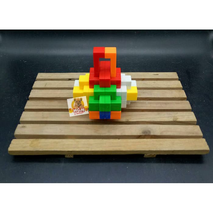 Puzzle 3D utk Asah Otak - Educational Game Puzzle Brain Puzzle 24pcs