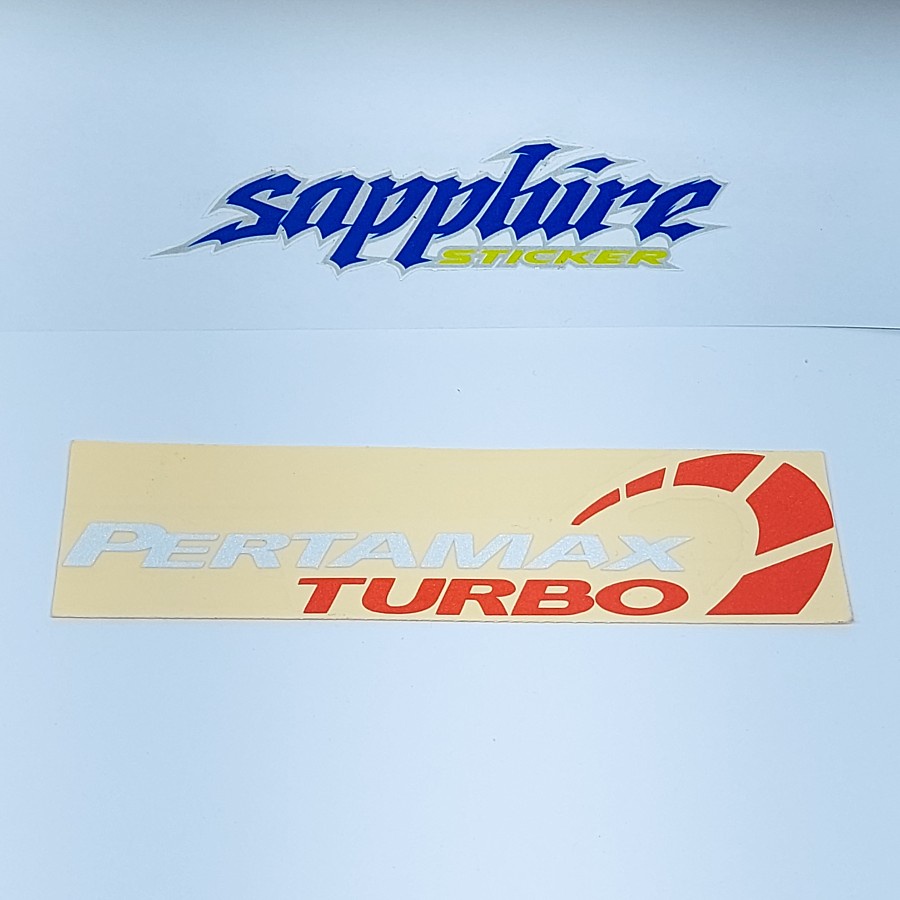Sticker Pertamax Stiker Pertamax Turbo 12 cm