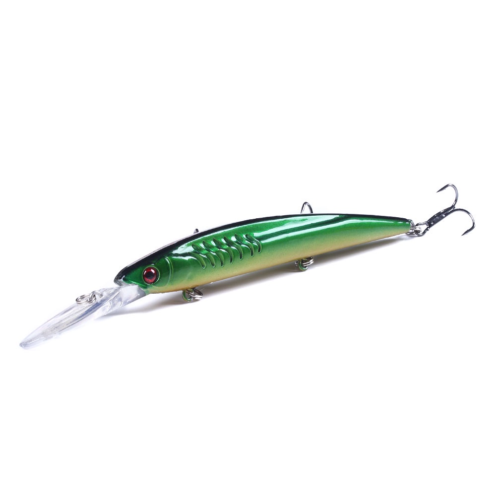 HENGJIA 1pcs 14.5cm/12.6g Minnow Umpan Pancing Swimbait Fishing Lure Bass Ikan Crankbait kail Tackle