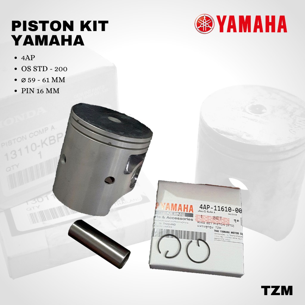 Seher Piston kit Tzm pin 16 os std-200 yamaha