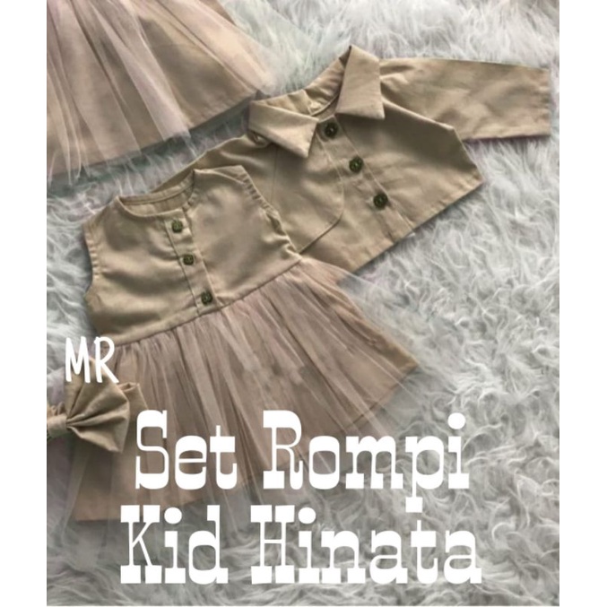 SET HINATA ROMPI KID ANAK, MOSCREPE, ROMPI, SETELAN