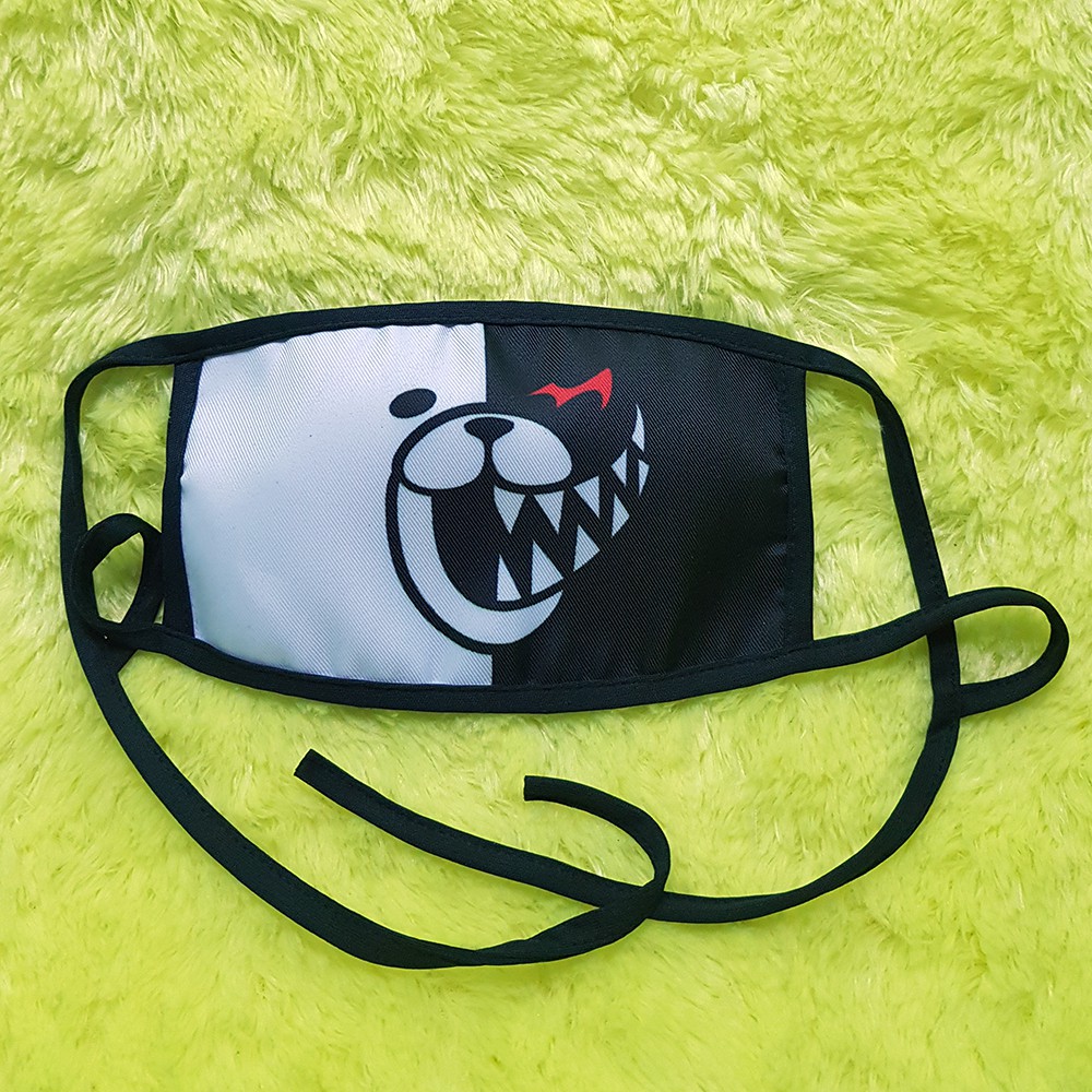  MASKER  KAIN ANTI DEBU NON MEDIS  ANIME  TOKYO GHOUL MONOKUMA 