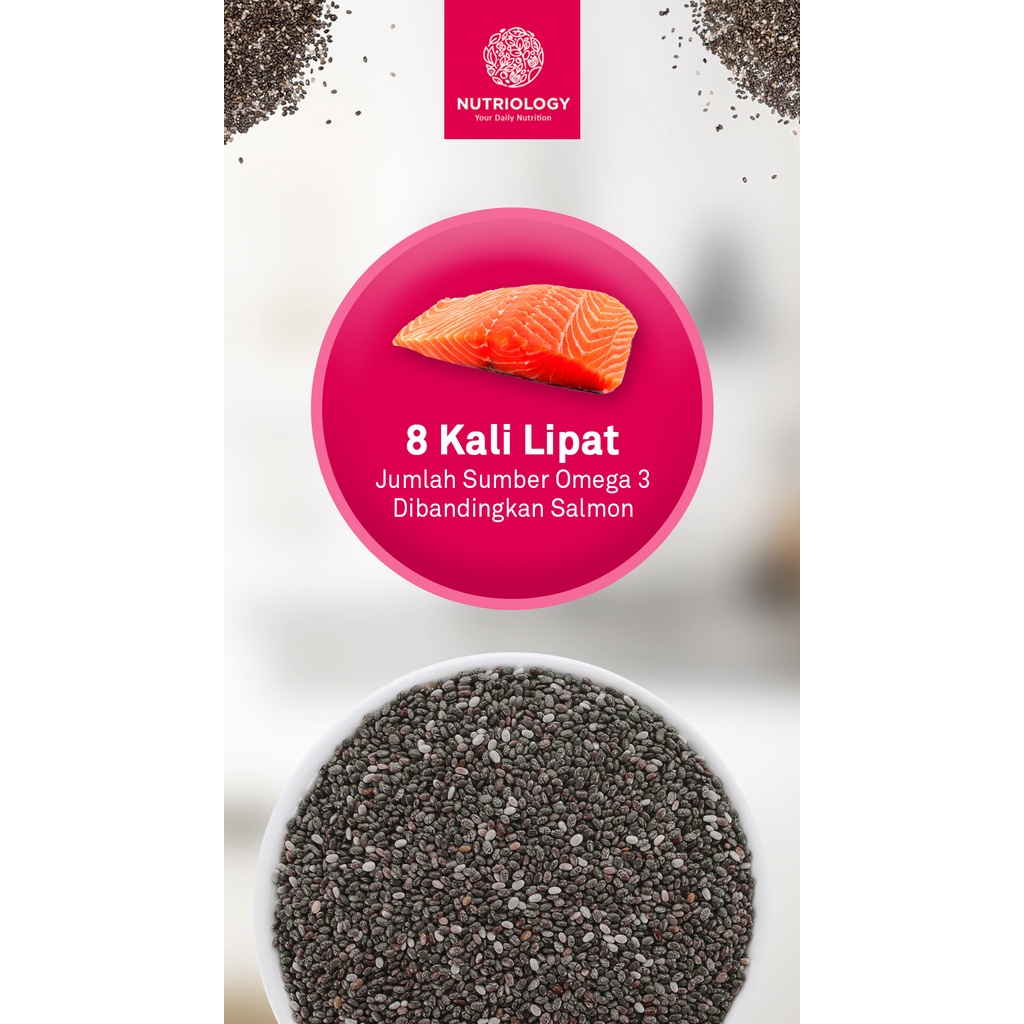 Black Chia Seed 50 Gr Natural Alami Premium