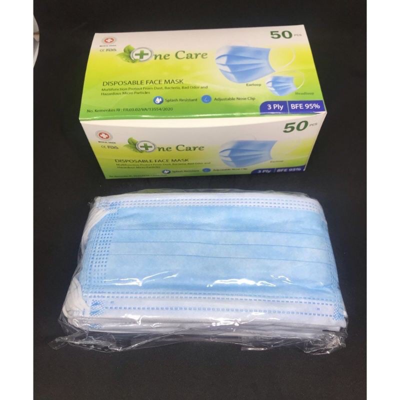 Masker 3ply Earloop ijin Kemenkes