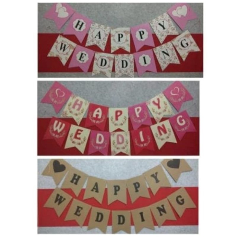 Benner Anniversary / Benner Dekorasi / Benner Hiasan Pesta Benner Happy Wedding / Benner Engagement