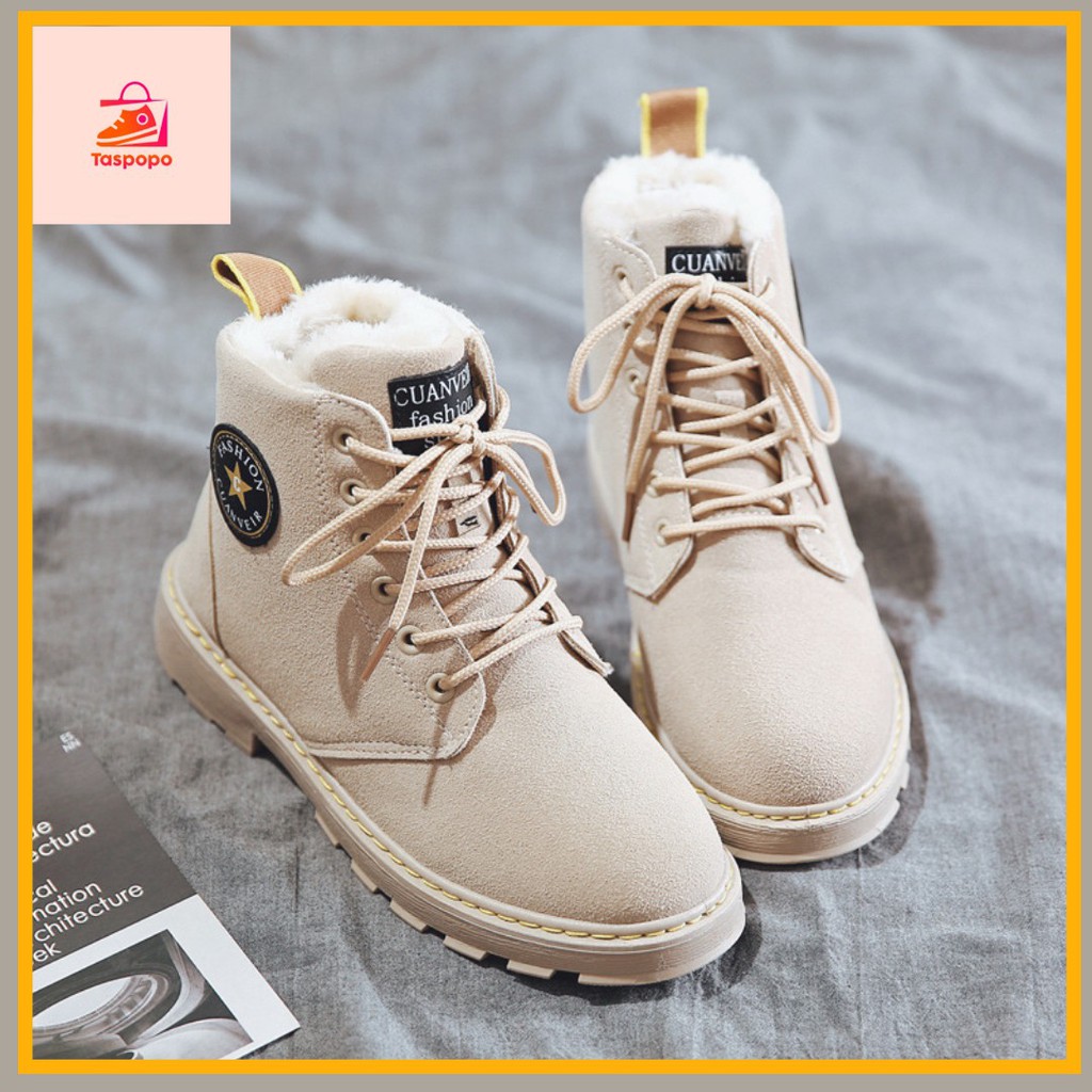  Import Taspopo 1124 Sepatu  Sneaker Boots Wanita Tinggi  