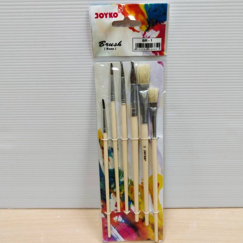

kuas lukis alat menggambar 6pcs perlengkapan menggambar