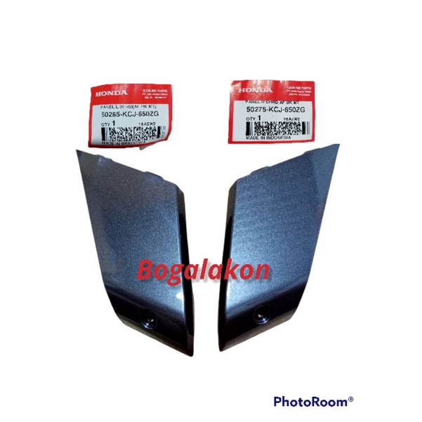 cover panel kupingan shroud kupingan tanki Honda Tiger Revo muda hitam metalik original ahm