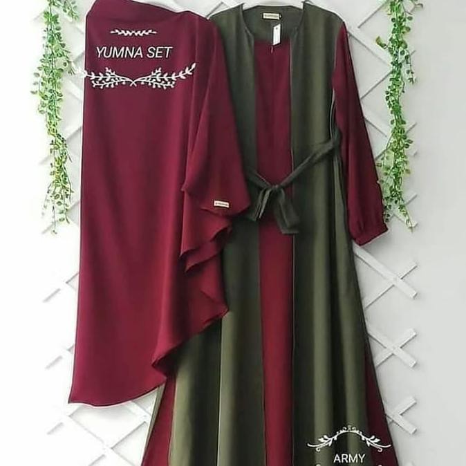 G Yumna Syar'I - Gamis Set Syarii / Baju Gaun Muslim/Dress Hijab Modern Hot