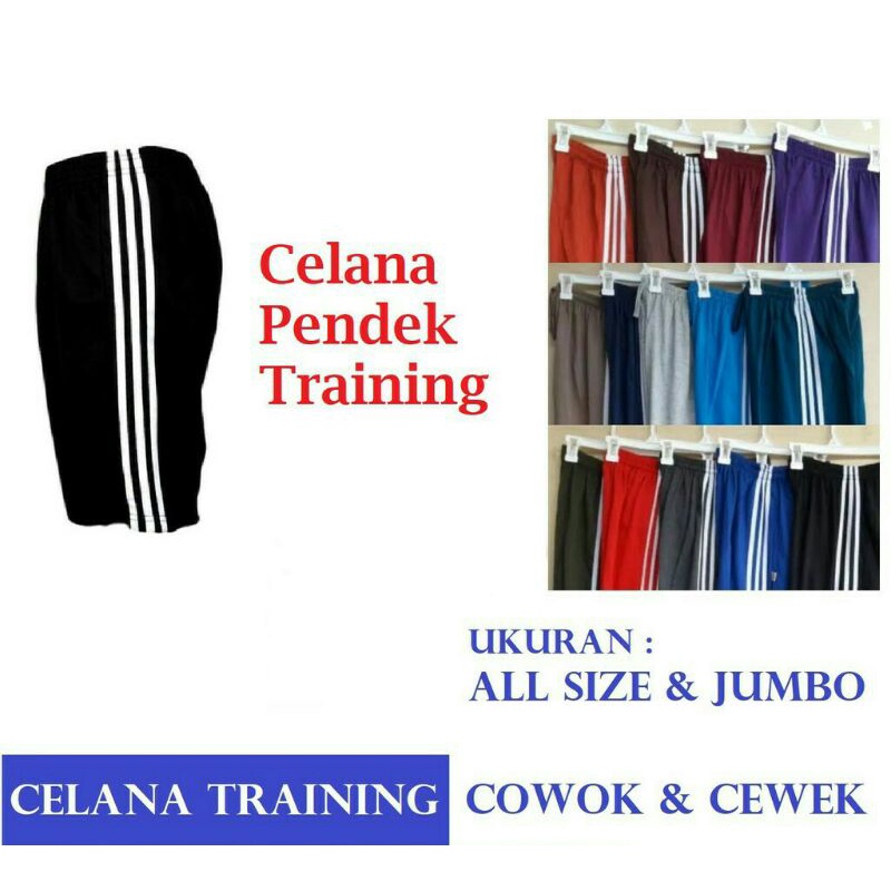 Training Panjang Dan Pendek Size Standar &amp; Jumbo  / Celana Olahraga pria &amp; Wanita