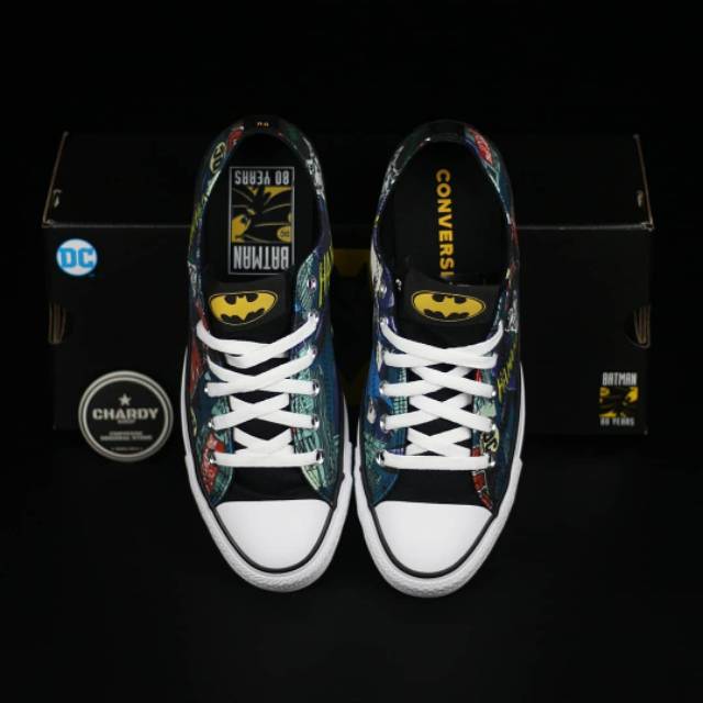 Sepatu Sneakers Unisex CONVERSE CT AS Ox X BATMAN "Batman Vs Joker" Original 167305C