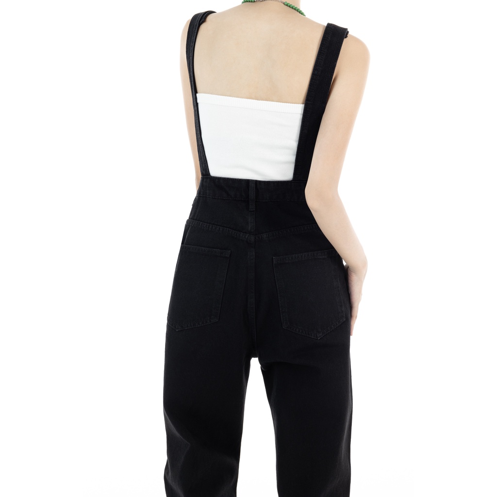 Overall Jeans Wanita Hitam / Celana Kodok Jeans Wanita /Jumpsuit Jeans Wanita (realpict)