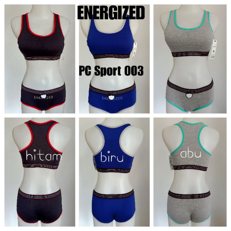 SPORT BRA ENERGIZED by PIERRE CARDIN SET BRA+PANTY
