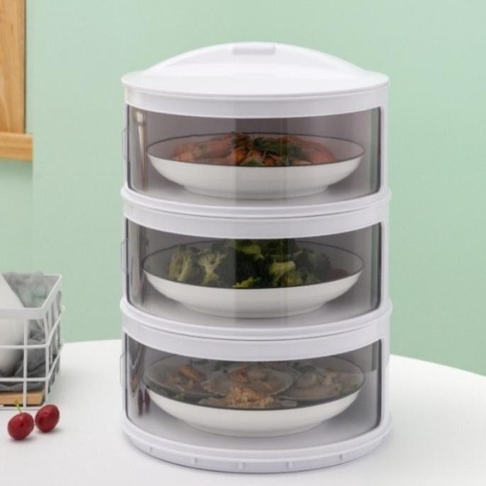 Jual Tempat Makan 3 Susun / Tudung Saji 3 Susun / Rak Makanan 3 Susun Hot Sale