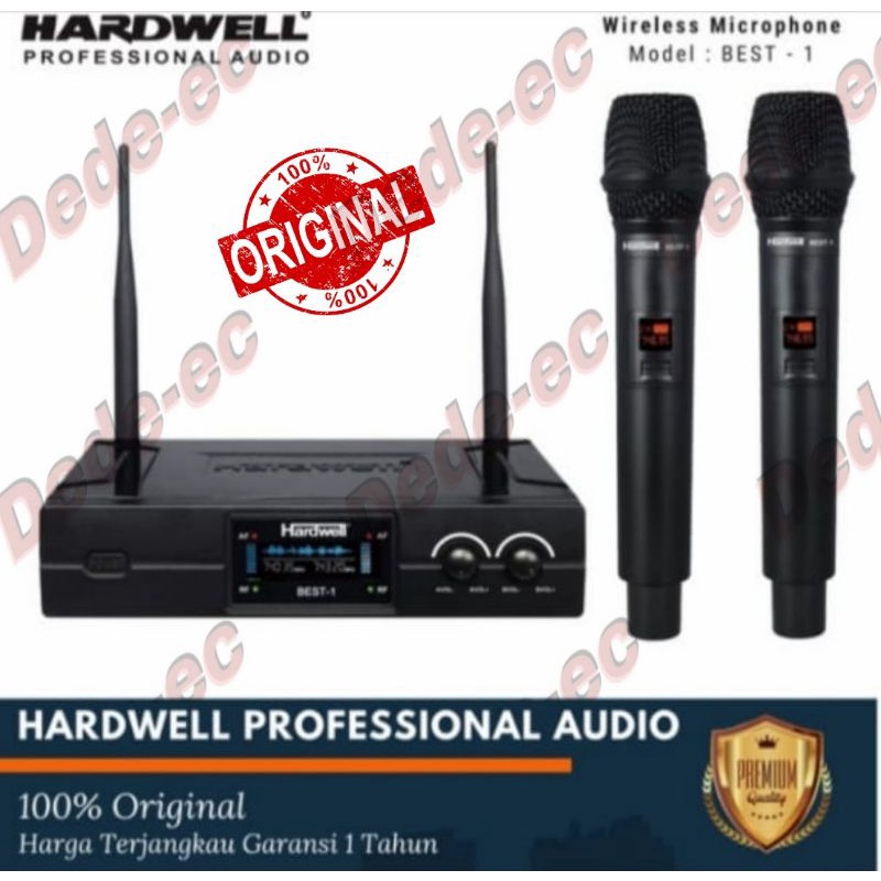 MIC WIRELESS HARDWELL BEST1 ORIGINAL/MIC WIRELESS KARAOKE