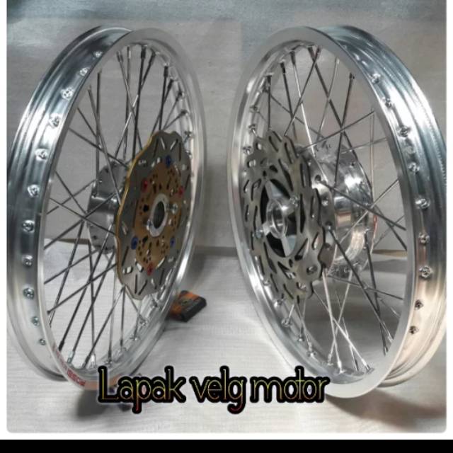 Velg untuk ninja r atau ninja rr ring v Rossi silver