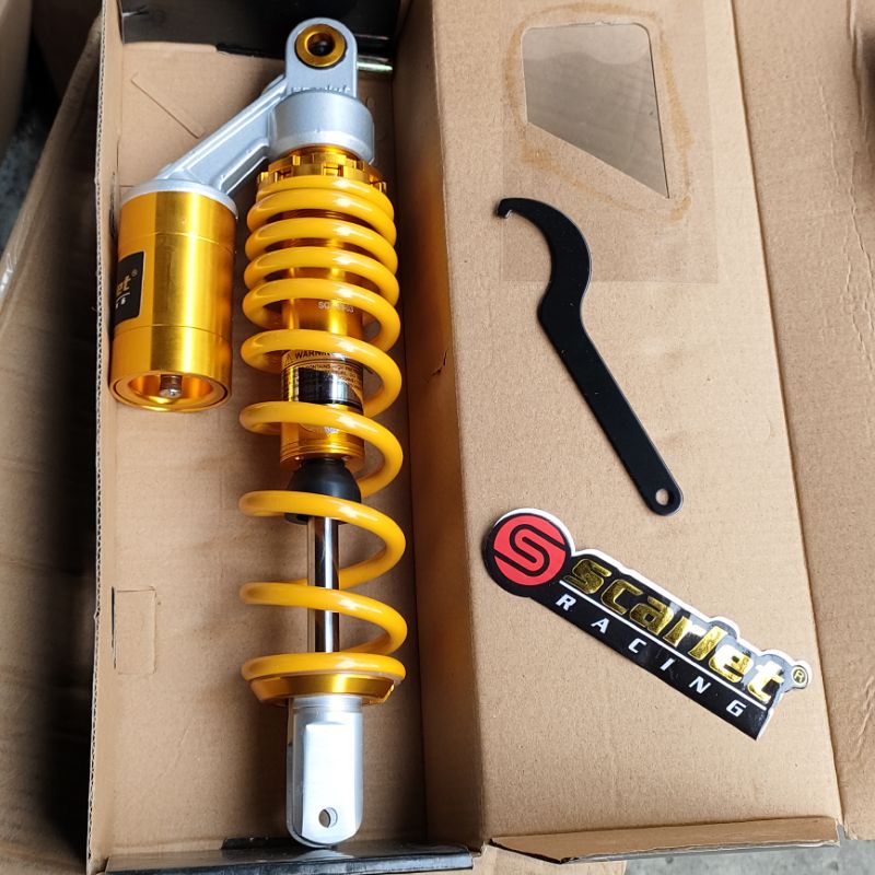 shockbreaker scarlet tabung atas ukuran 330mm yellow/kuning Beat Vario Scoopy