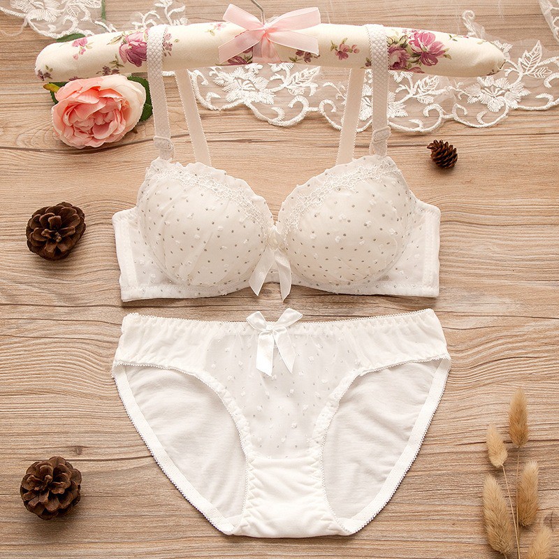 TERMURAH Set Bra / BH pakaian dalam cewek wanita remaja bahan import korea seksi KR017 kawat