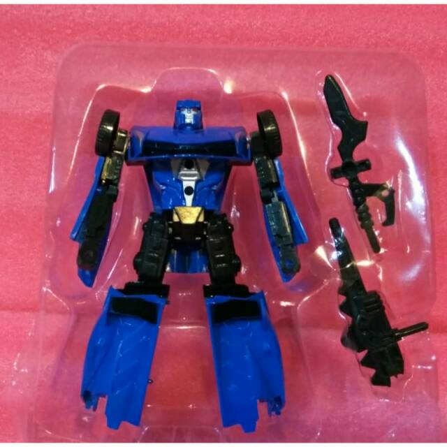 Mainan Robot Transformer Lamborghini Veneno Warna Biru