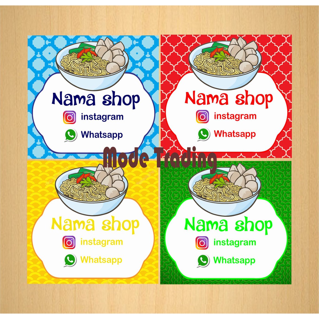 

STICKER PRODUK MURAH / LABEL KEMASAN MAKANAN