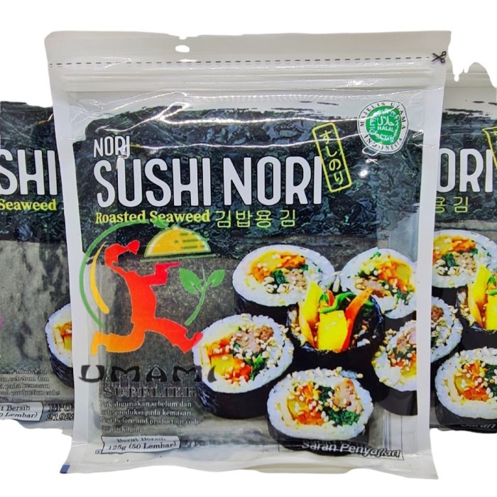 

✨COD✨ Java Sushi Nori 50 Lembar - Rumput Laut Kering 50 Lembar Halal