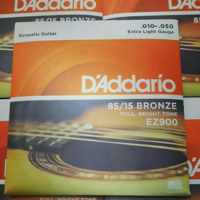 Senar Gitar Akustik D'addario Daddario D addario 009 010 011