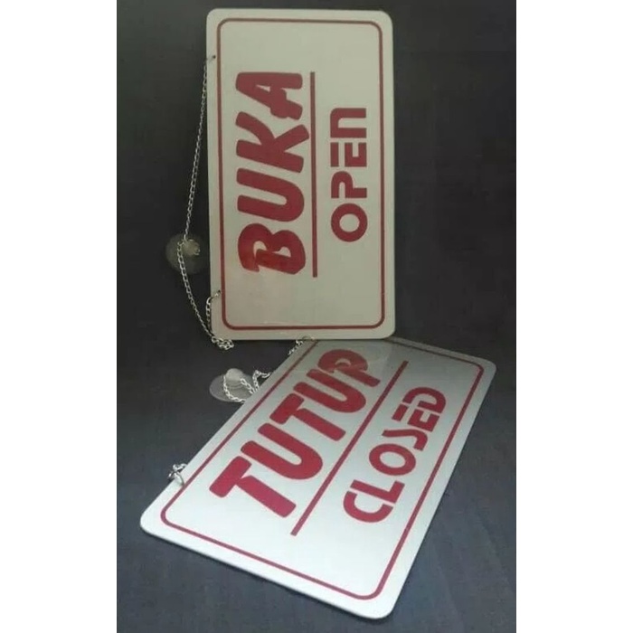 

TERLARIS !!! Akrilik buka tutup/ open closed (12'5 x 22 cm)