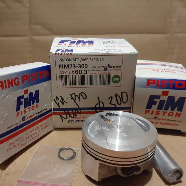 Piston kit megapro new oversize 300