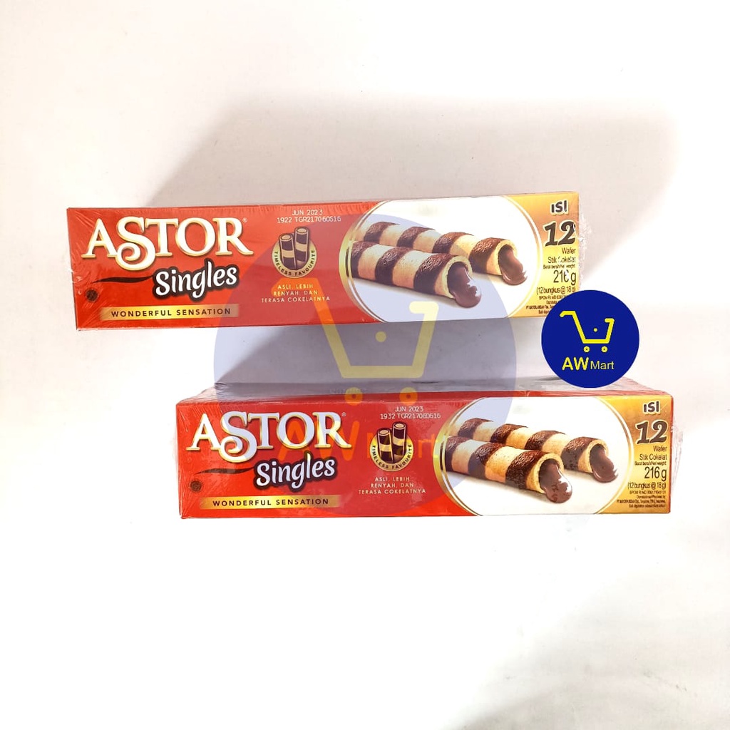 ASTOR SINGLE BOX ISI 12 BUNGKUS X 18G - ASTOR SINGLES