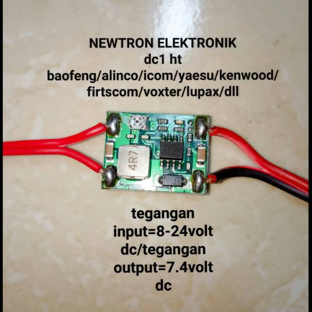 Modul kit DC1 Dc 1 DC ONE Untuk HT Baofeng Uv5r uv82 Weierwei VEV Lupax Yaesu Icom Alinco Kenwood Fi