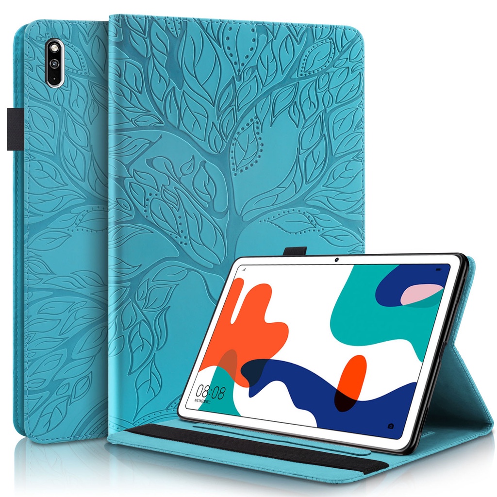 Huawei MatePad 10.4 inch 2020tablet Case Untuk MatePad BAH3-W09 BAH3-AL00 BAH3-L09 3D Tree Style PU Leather Stand Flip Cover Pen Holder