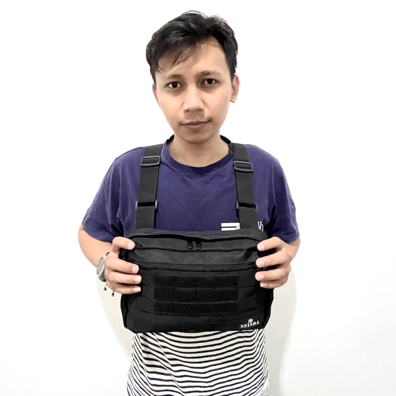 CHEST RIG BAG ORIGINAL NEISDA V041 / TAS DADA PRIA ORIGINAL NEISDA BLACK