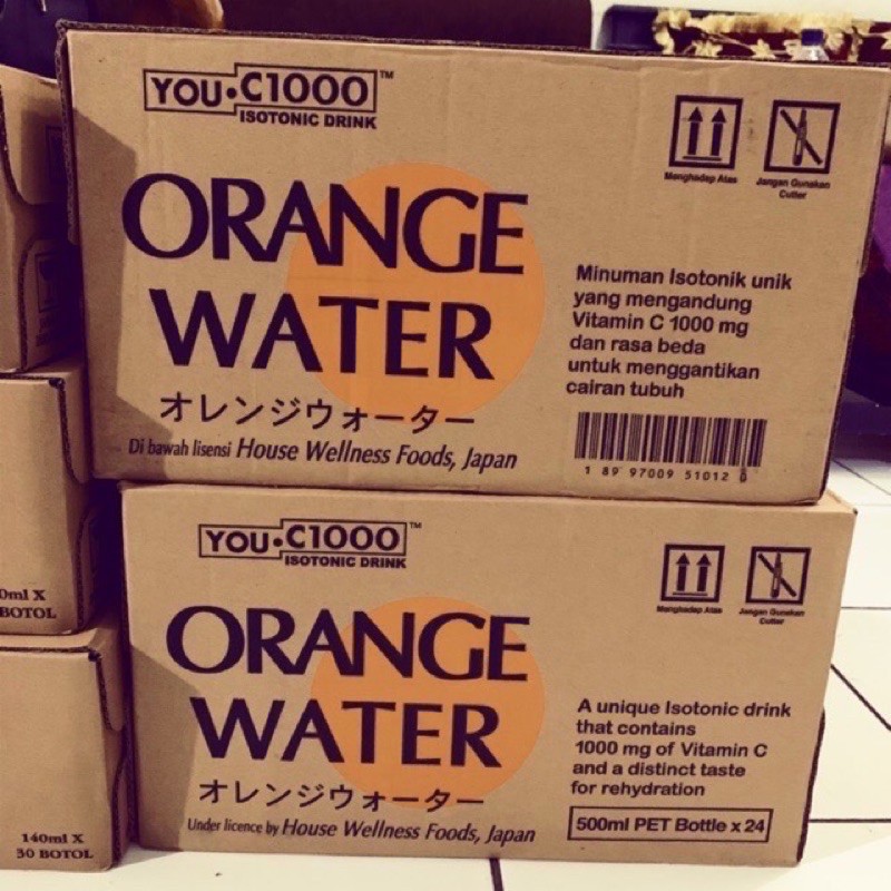 Orange Water 500ml Rasa Orange Botol Plastik You C 1000 Orange Water 500ml 1 Dus Isi 24 Botol Shopee Indonesia